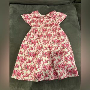 Rachel Riley designers girls floral smock dress size 2